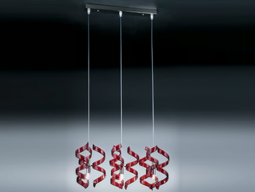 ASTRO - Crystal pendant lamp by Metal Lux - view 2